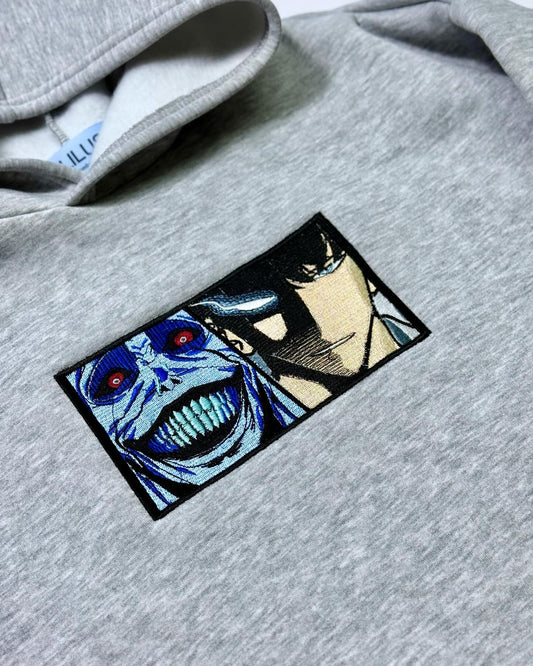 solo leveling unisex embroidered hoodie embroidery sweatshirt