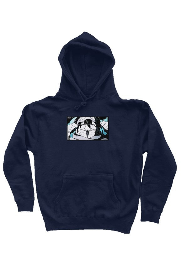Gurren Lagann Unisex Hoodie With An Embroidered Drill On Its Sleeve