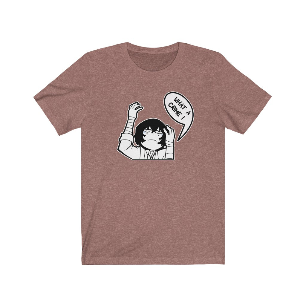 Dazai, What A Crime Unisex T-Shirt, Anime Shirt, Bungou Stray Dogs