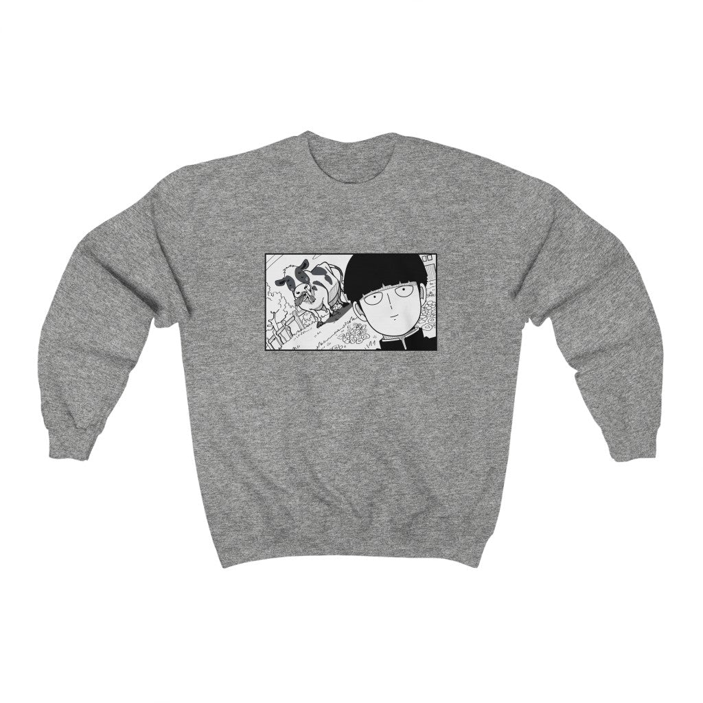 Mob Loves Milk Unisex Sweatshirt, Anime Sweater