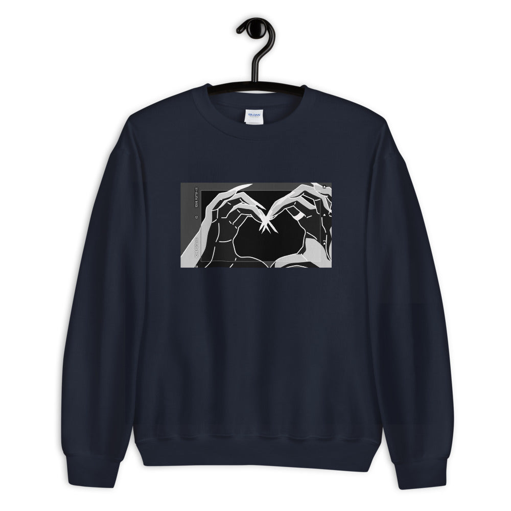 UNISEX Sweater, Love, Hands, Aesthetic Clothing, Aesthetic Sweatshirt, Pastel Goth/Grunge