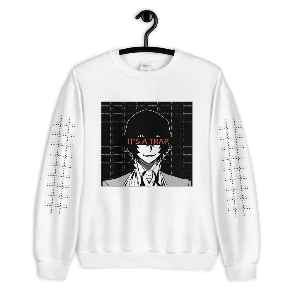 Dazai, It's A Trap, Unisex Sweatshirt, Bungou Stray Dogs, Anime Sweater