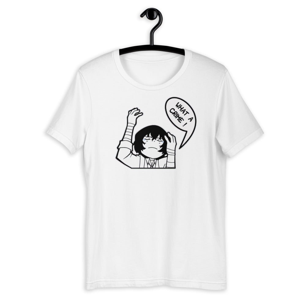 Dazai, What A Crime Unisex T-Shirt, Anime Shirt, Bungou Stray Dogs