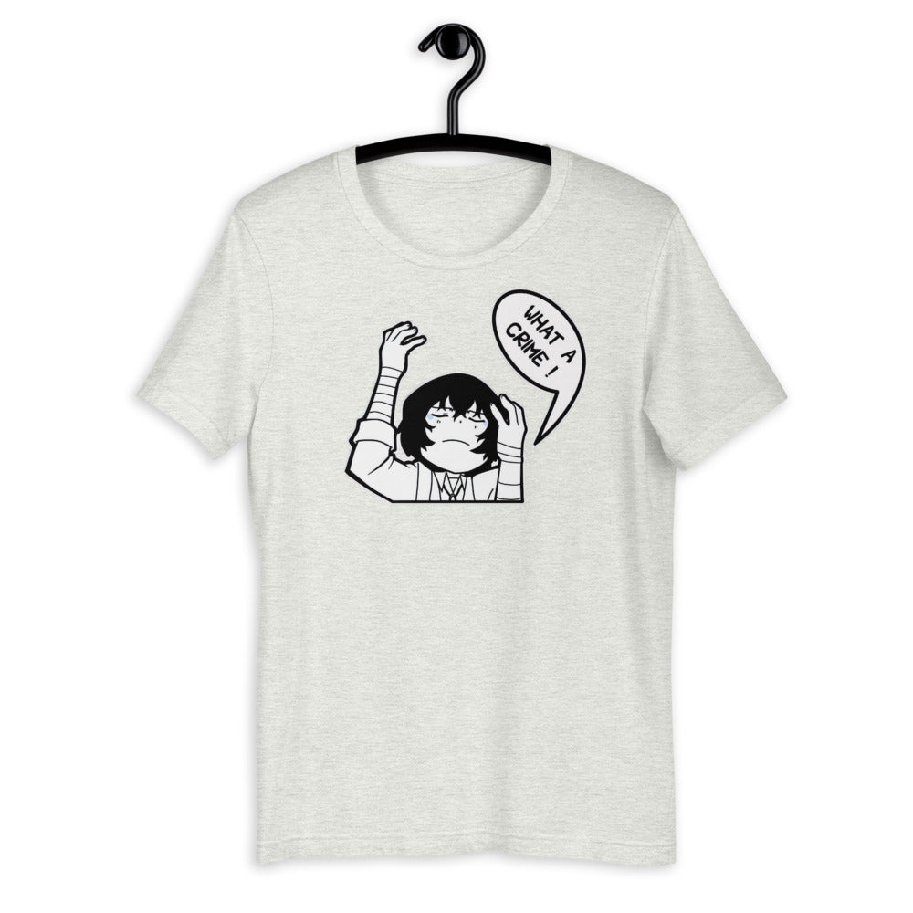 Dazai, What A Crime Unisex T-Shirt, Anime Shirt, Bungou Stray Dogs