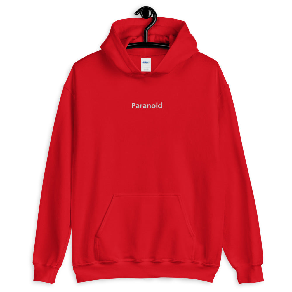 Embroidery, Paranoid Unisex Hoodie, Aesthetic hoodie, Aesthetic clothing, Polaroid