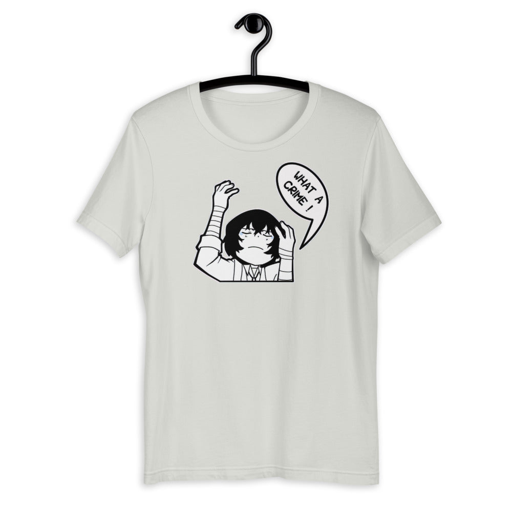 Dazai, What A Crime Unisex T-Shirt, Anime Shirt, Bungou Stray Dogs