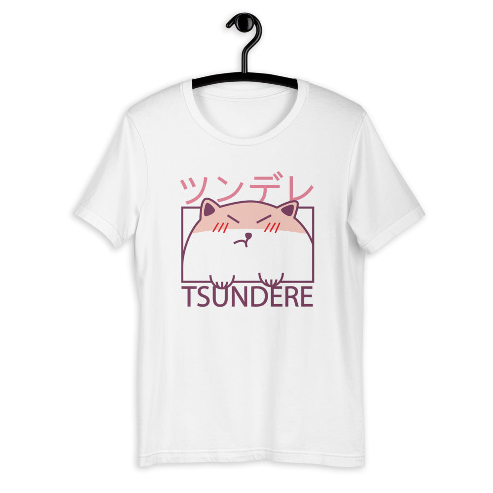 Tsundere Cat Unisex T-Shirt, Kawaii, Japanese, Cute
