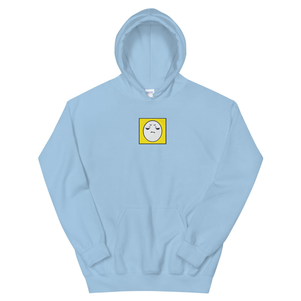 7 Colors, Unisex Embroidered Hoodie, Funny Egg Face