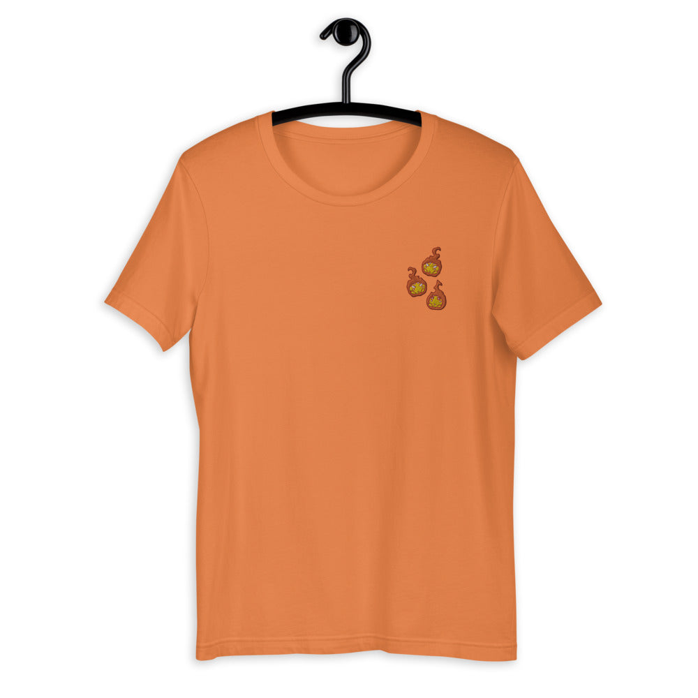 Embroidered, Unisex T-Shirt, Fire Force, Maki, Pusu Pusu, Fire Balls, Anime shirt