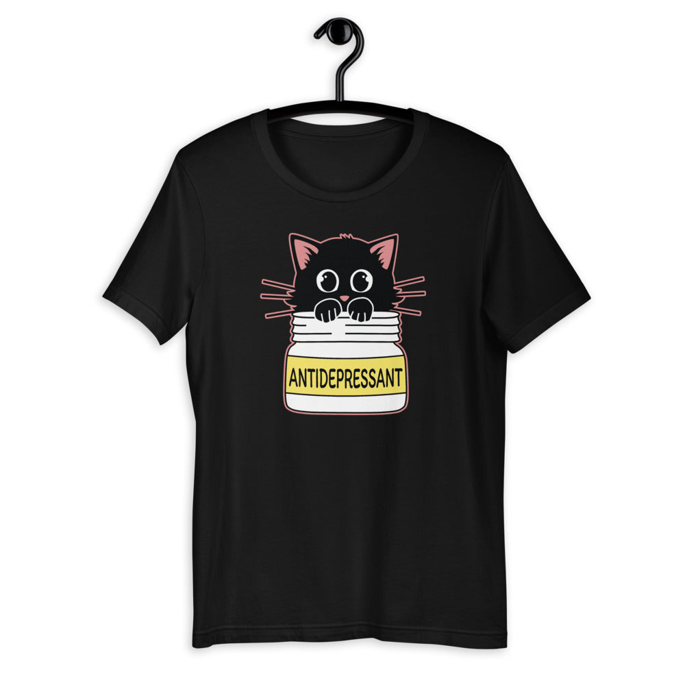 Cat AntiDepressant Unisex T-Shirt, Kawaii