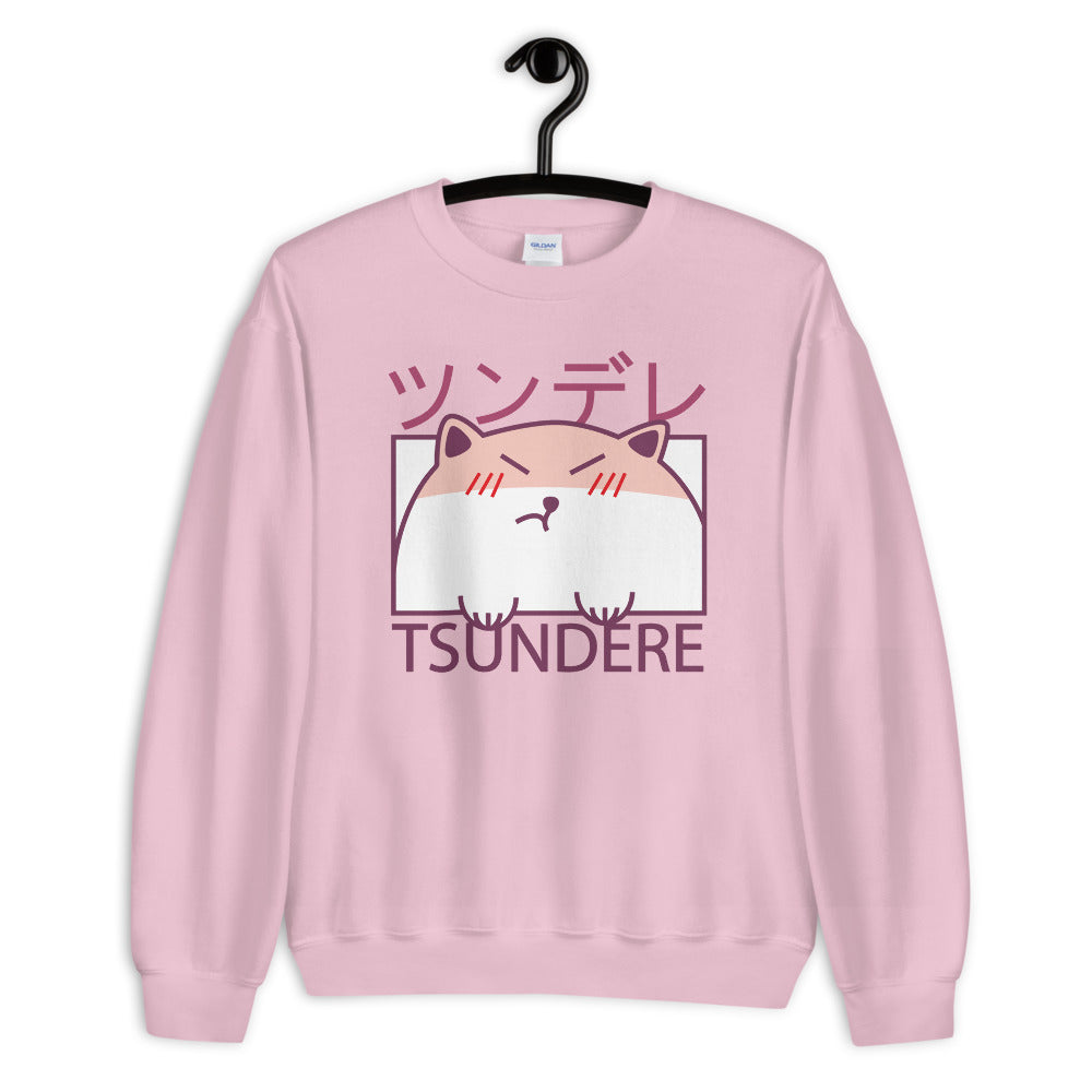 Tsundere Cat Unisex Sweatshirt, Kawaii, Japanese