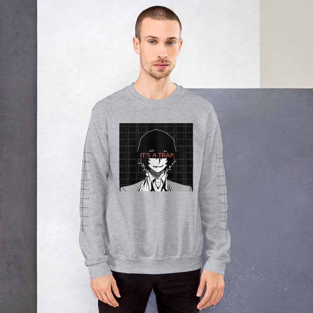 Dazai, It's A Trap, Unisex Sweatshirt, Bungou Stray Dogs, Anime Sweater