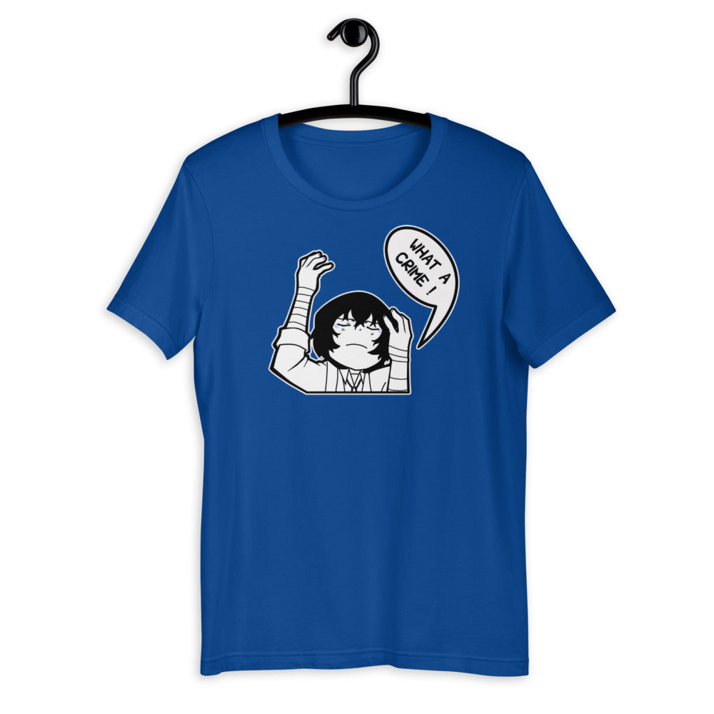 Dazai, What A Crime Unisex T-Shirt, Anime Shirt, Bungou Stray Dogs