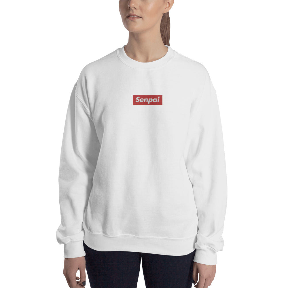 Senpai Anime Embroidered Unisex Sweatshirt