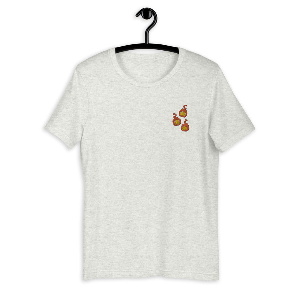 Embroidered, Unisex T-Shirt, Fire Force, Maki, Pusu Pusu, Fire balls, Anime shirt