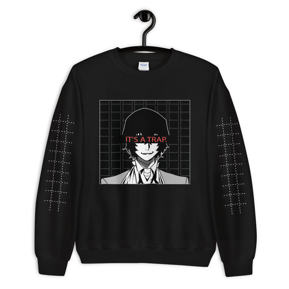 Dazai, It's A Trap, Unisex Sweatshirt, Bungou Stray Dogs, Anime Sweater