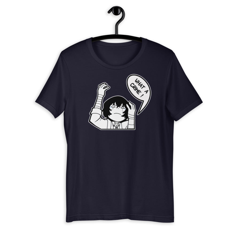 Dazai, What A Crime Unisex T-Shirt, Anime Shirt, Bungou Stray Dogs