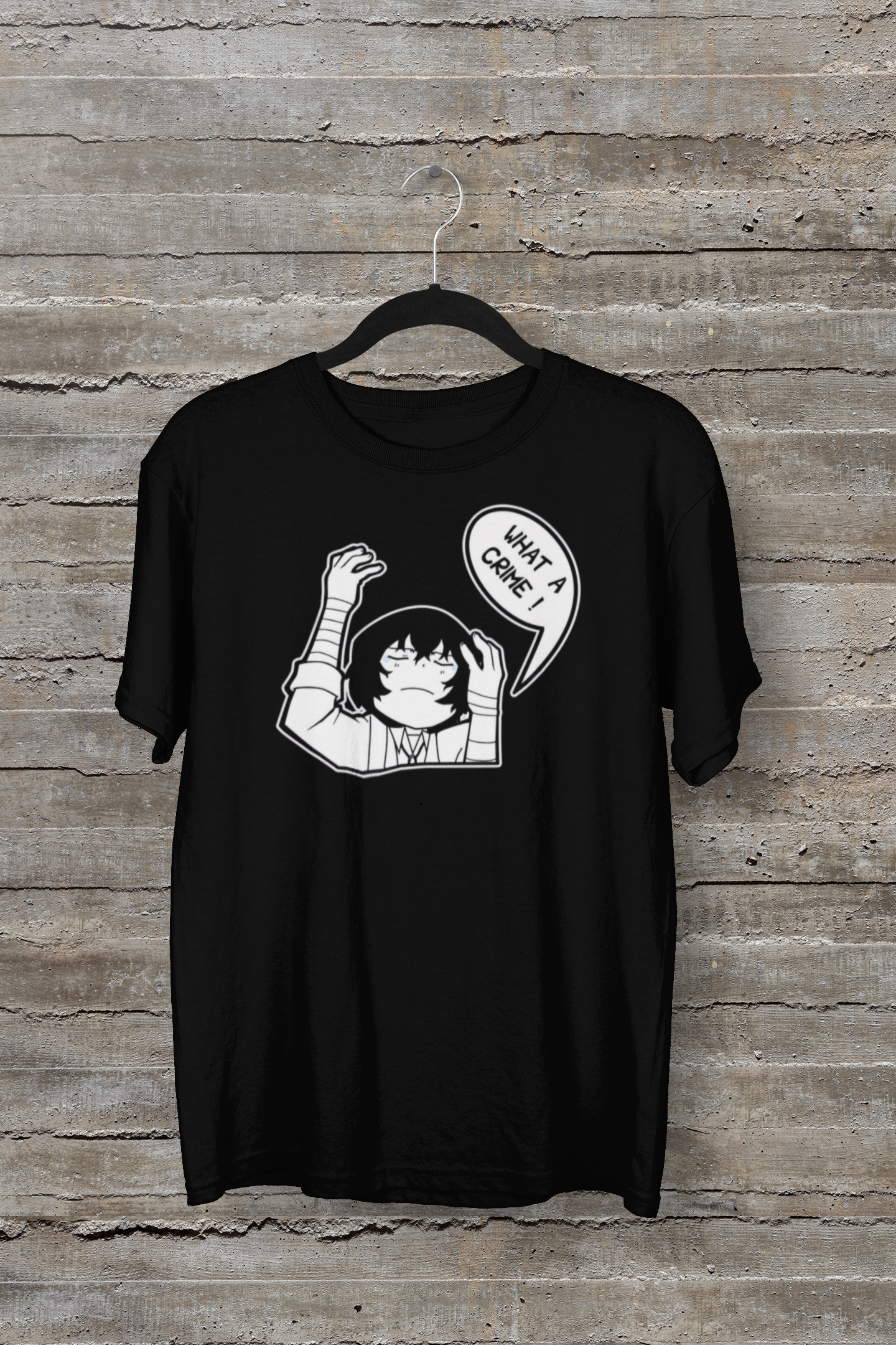 Dazai, What A Crime Unisex T-Shirt, Anime Shirt, Bungou Stray Dogs