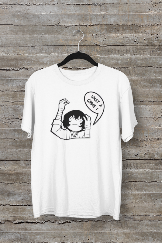 Dazai, What A Crime Unisex T-Shirt, Anime Shirt, Bungou Stray Dogs