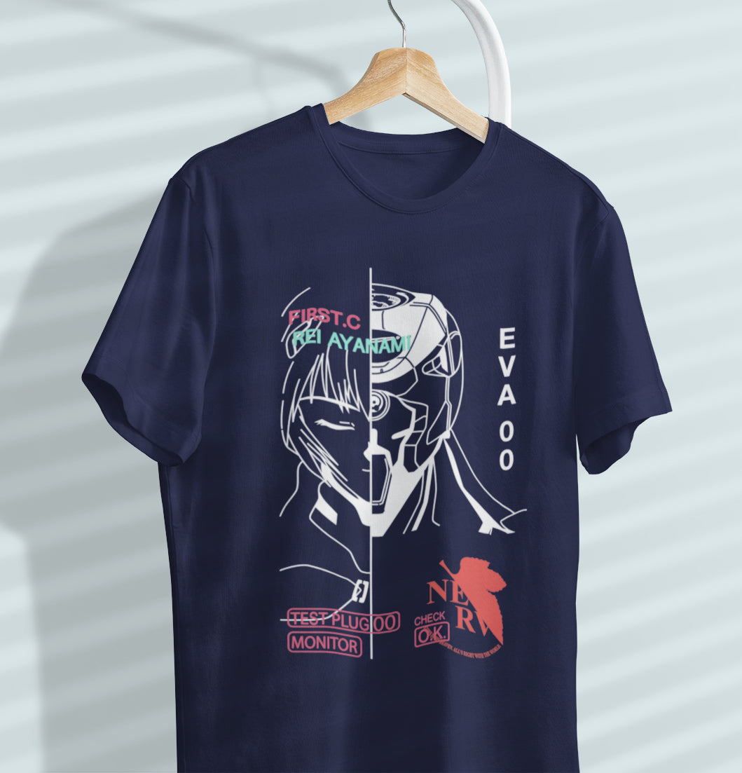 Eva 00 vs Rei Ayanami Unisex T-Shirt, Neon Genesis Evangelion