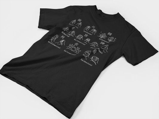 Real Ninja Hand Signs, Kuji Kiri, Kuji In, Ninjutsu, Unisex Premium T-Shirt, Japanese Shirt, Aesthetic Clothing