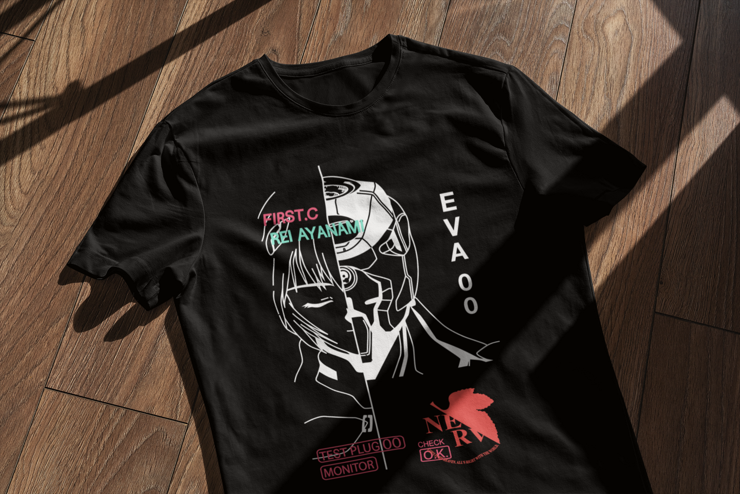 Eva 00 vs Rei Ayanami Unisex T-Shirt, Neon Genesis Evangelion
