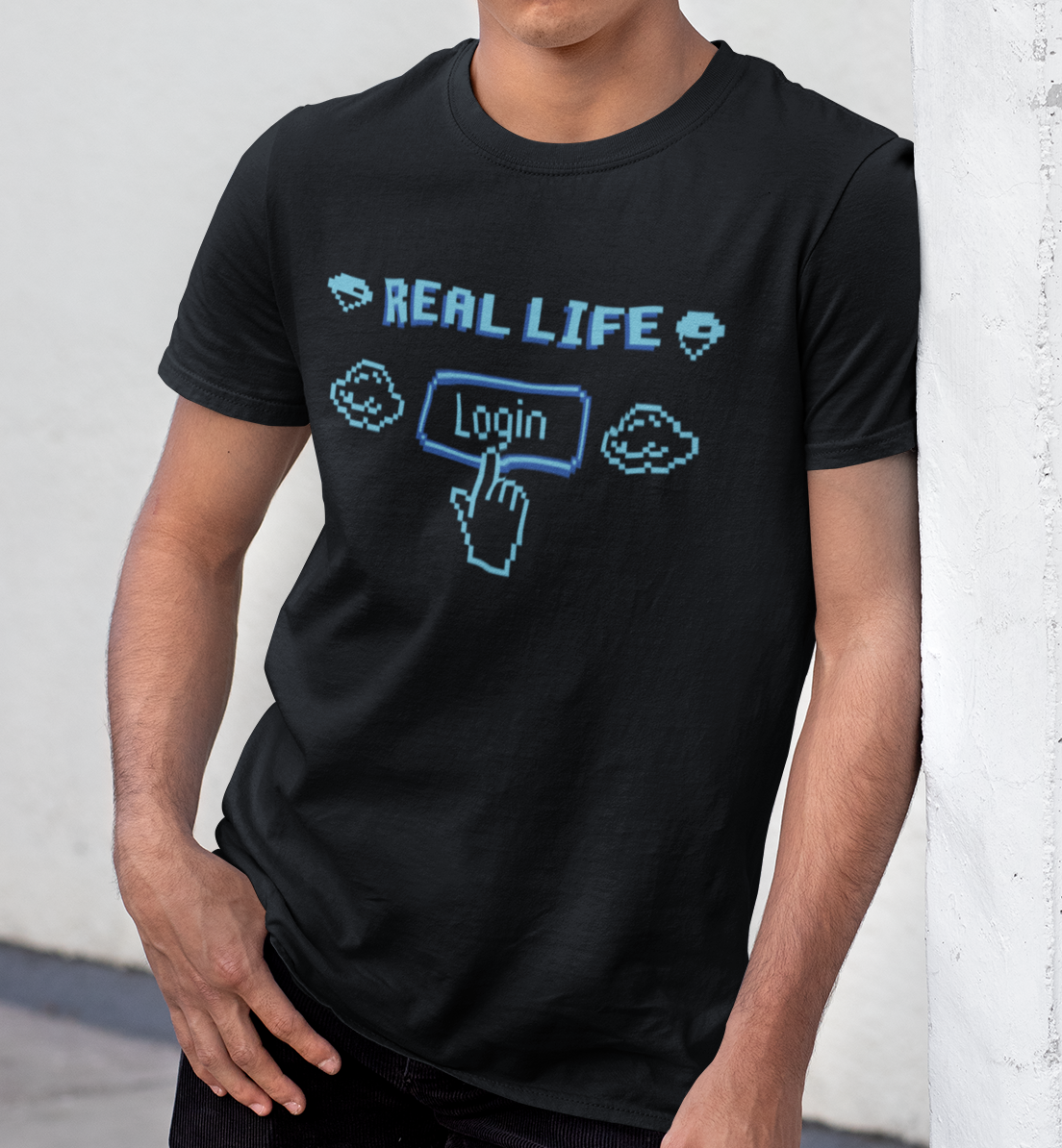 Real life "Log In" Short-Sleeve Unisex T-Shirt