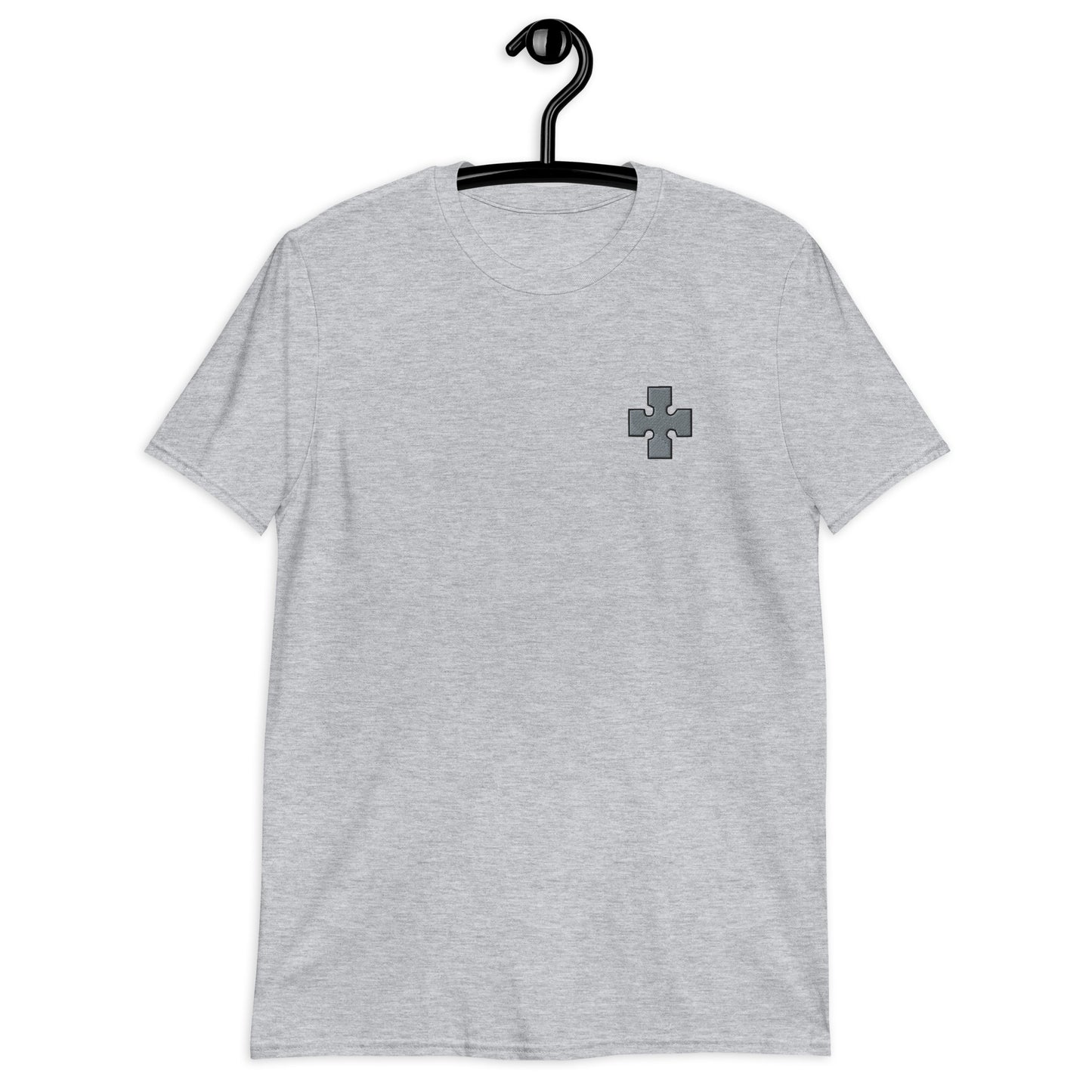 Embroidered Cross Short-Sleeve Unisex T-Shirt