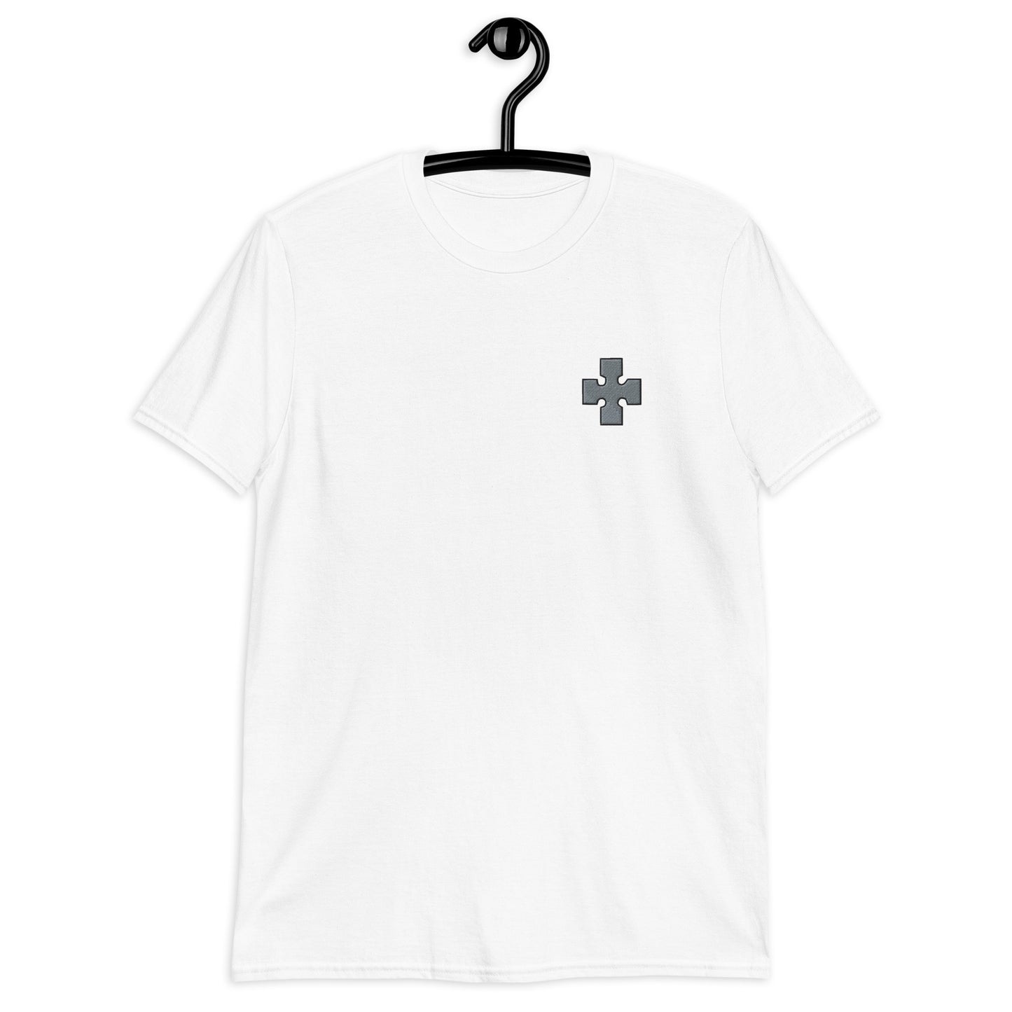 Embroidered Cross Short-Sleeve Unisex T-Shirt