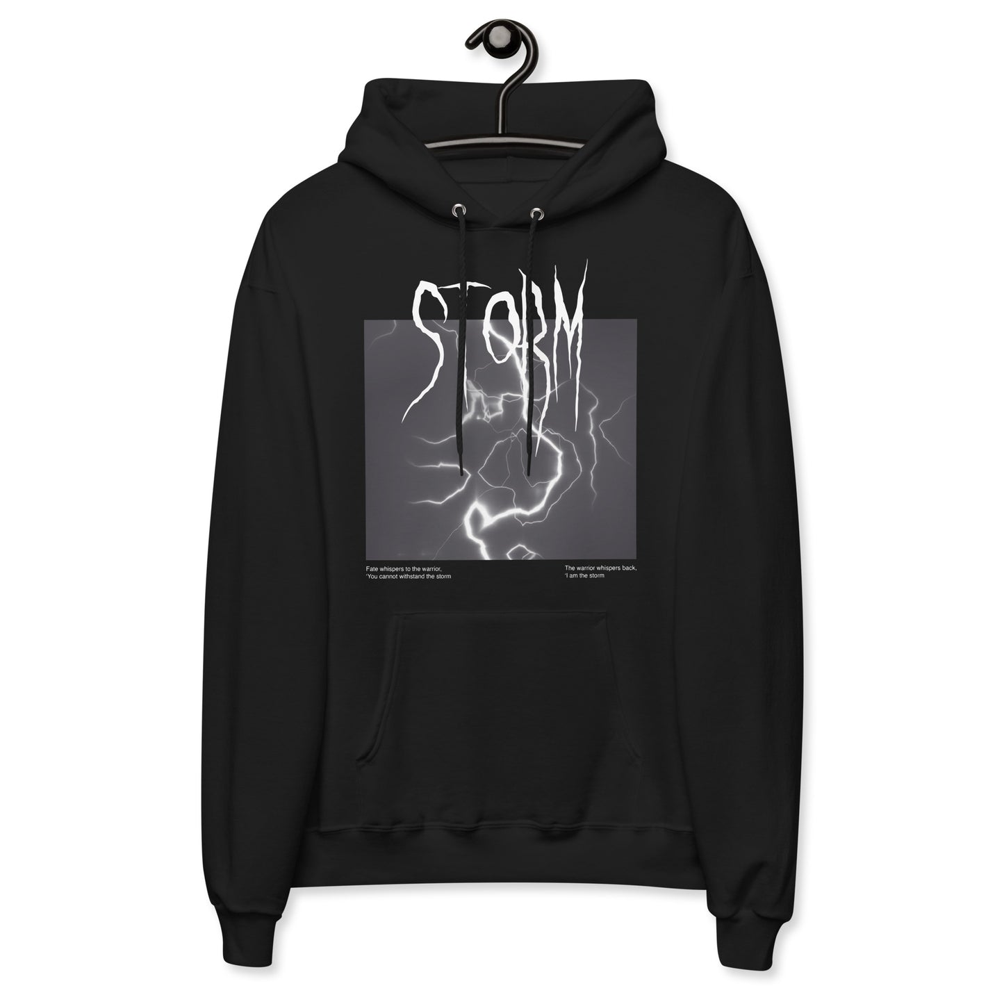 storm unisex streetwear oversized lightning hoodie